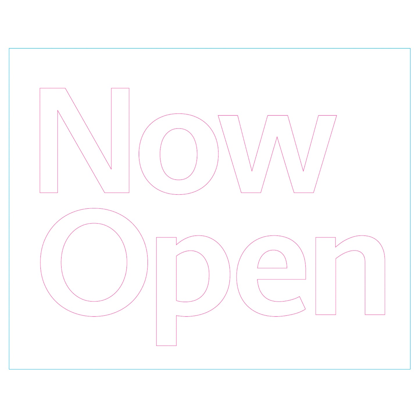 Door Decal - Now Open [GX-03]