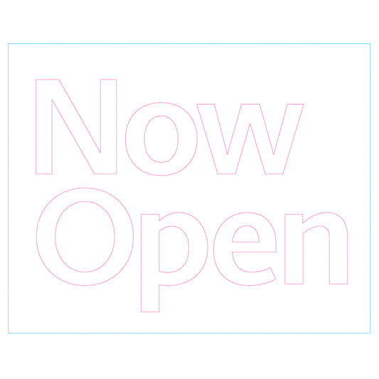 Door Decal - Now Open [GX-03]