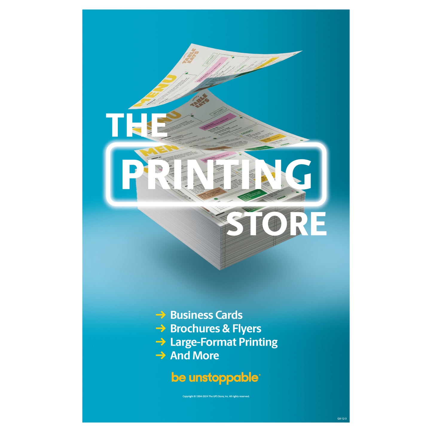 Wall Poster - THE PRINTING STORE [GX-12]
