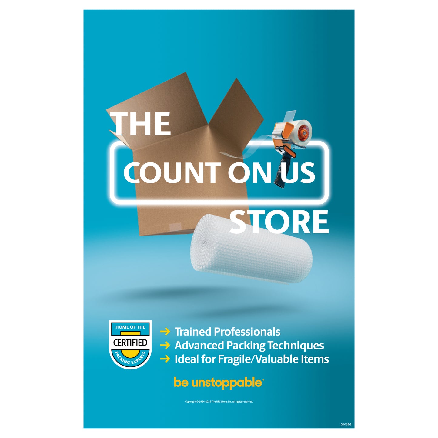 Wall Poster - THE COUNT ON US STORE [GX-13B]