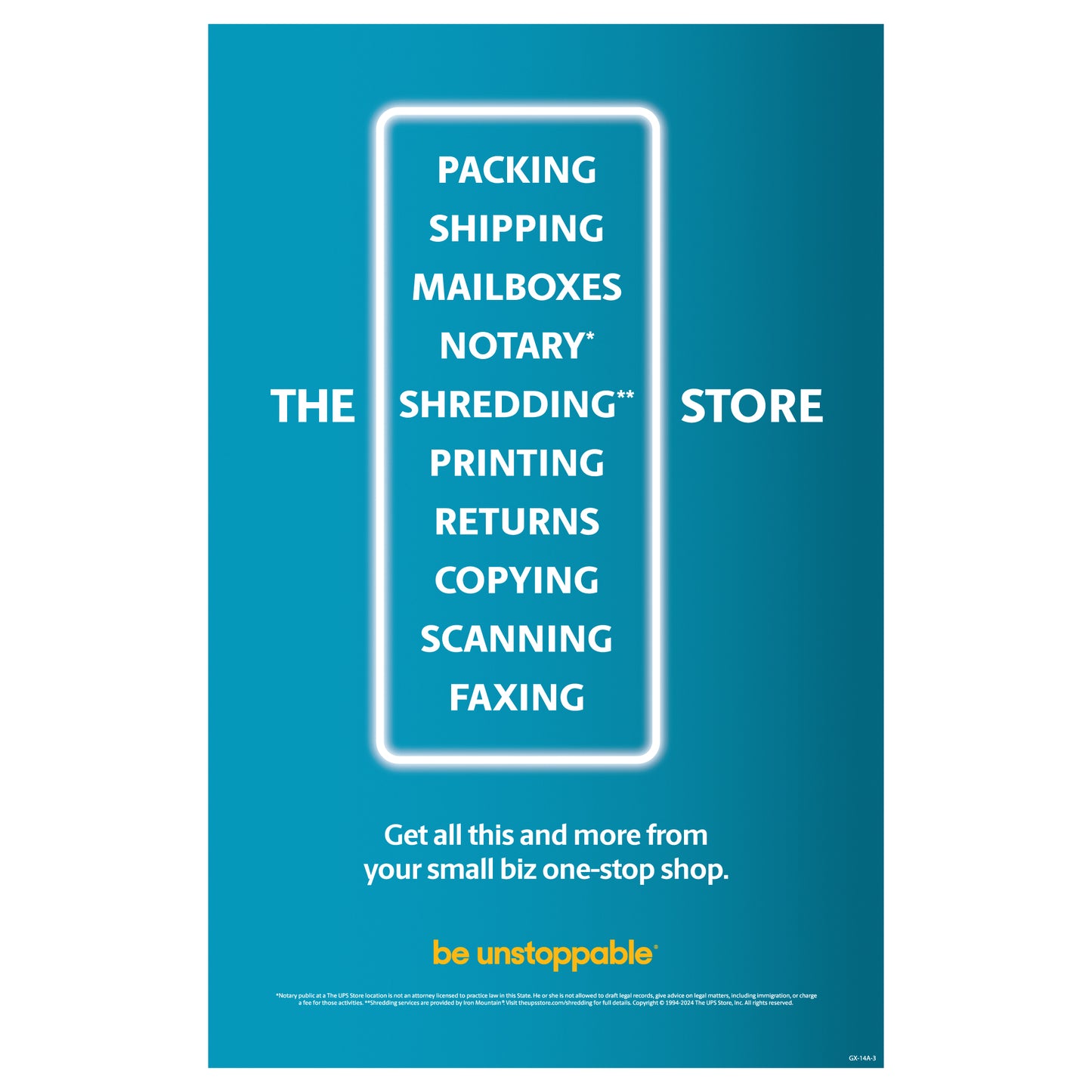 Wall Poster - THE General Service STORE [GX-14A]