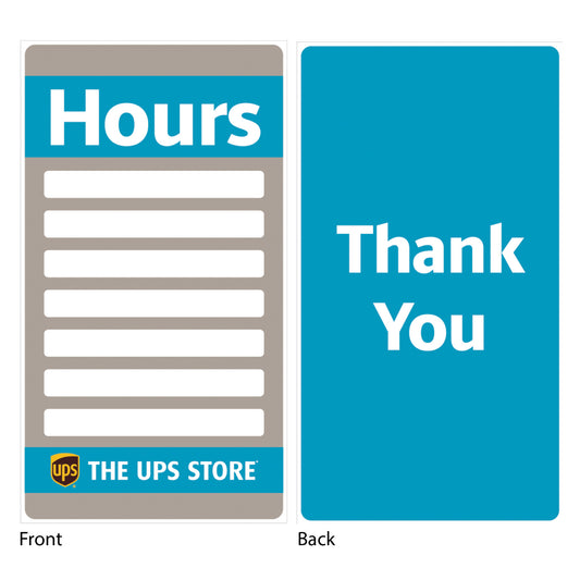 Store Hours Sign Kit [GX-33]